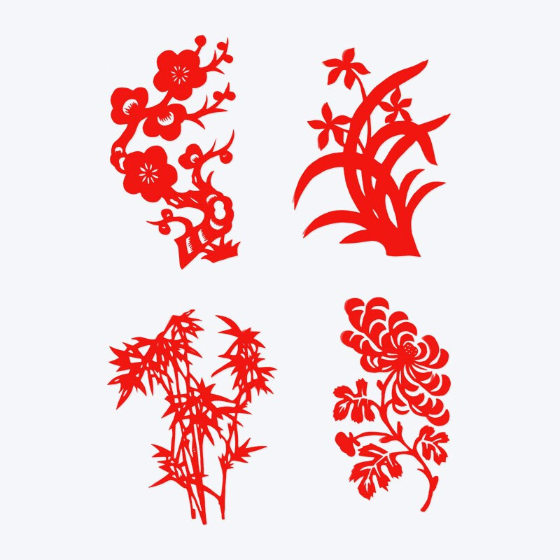 手工剪纸窗花手工剪纸送老外出国礼品中国风剪纸画