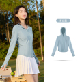 冰美C丨361°防晒衣女夏季冰丝透气修身防紫外线防晒服皮肤衣外套662514607V 梦幻蓝 XS