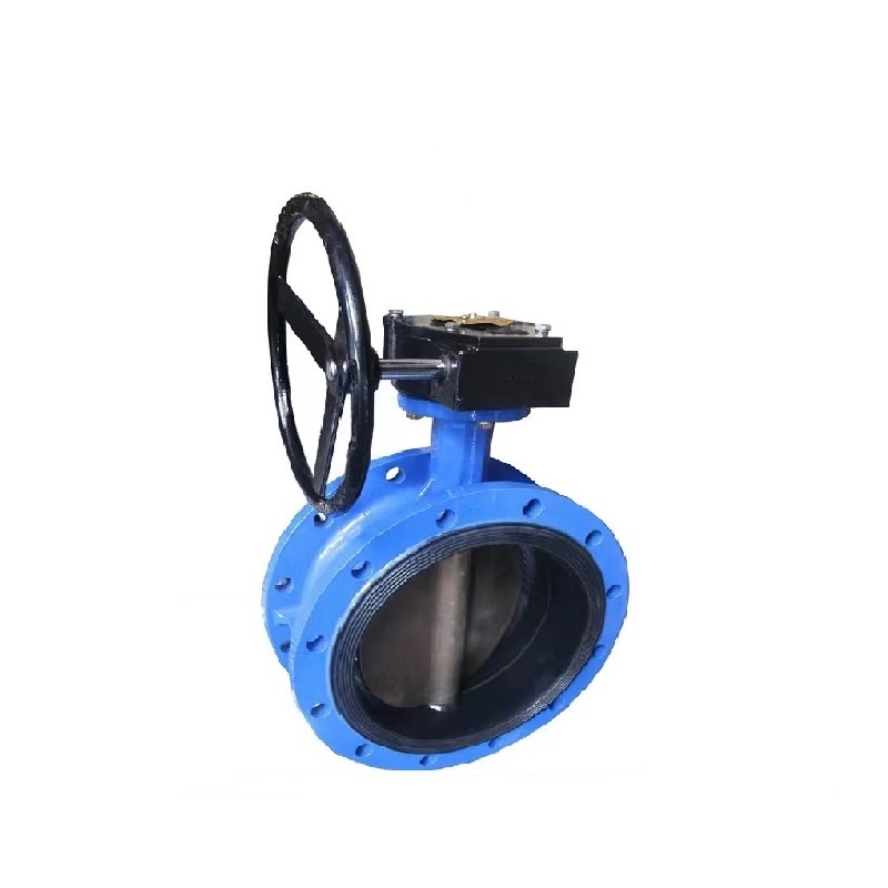 伟鹏双兴 手动铸铁涡轮法兰式蝶阀 DN125 台高清大图