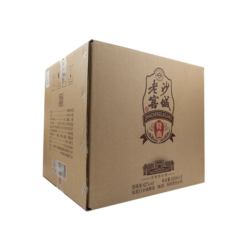 沙城老窖 特曲 浓香型白酒 38度 500ml 6瓶 整箱