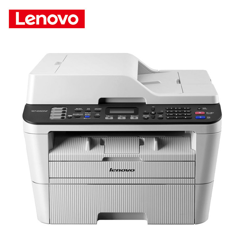 联想(Lenovo)M7455DNF A4 黑白激光一体机 多功能打印机一体机 办公家用 (打印 复印 扫描 传真)