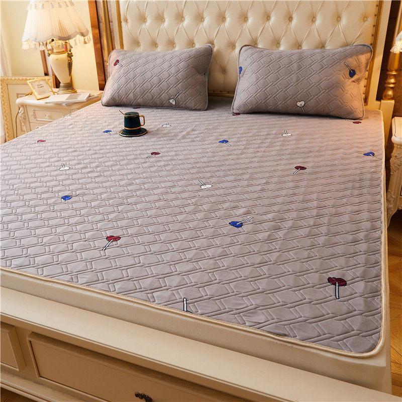 美帮汇床垫子褥子软垫保护床褥垫床褥夏季夏天薄款可水洗机洗铺床 糖果肤色/A类母婴级，裸睡针织锦棉，天然乳胶填充 90x200cm+枕套2只/A类母婴级，可裸睡可机洗