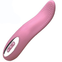 久爱 震动棒成人情趣性用品女用自慰器具全自动舌舔伸缩摇摆高潮振动AV棒舌头 粉色