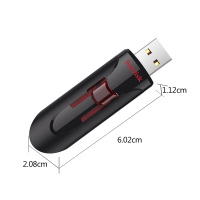 闪迪（Sandisk）酷悠（CZ600）128G U盘 USB3.0 伸缩式 128G CZ600酷悠 128GB带挂绳