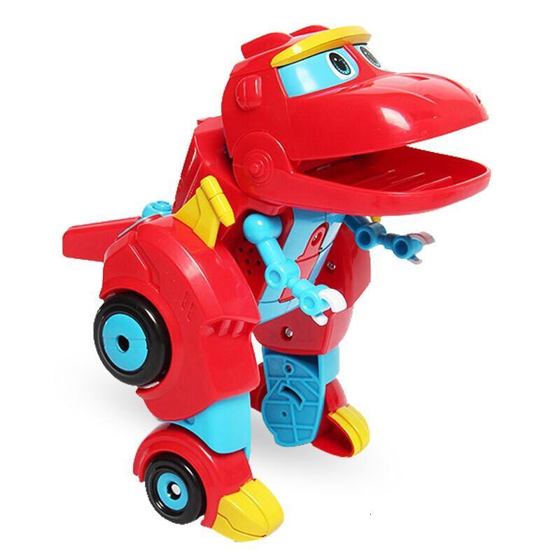 灵动创想帮帮龙玩具出动第三季恐龙探险队儿童变形机器人棒棒龙全套烈