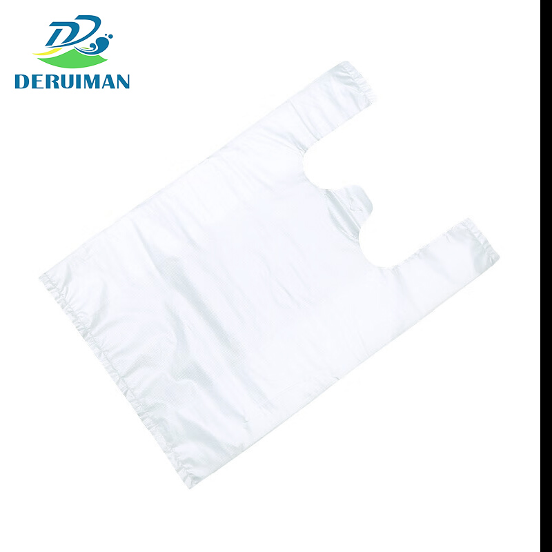 DERUIMAN塑料袋白色透明商用方便袋一次性食品袋高清大图