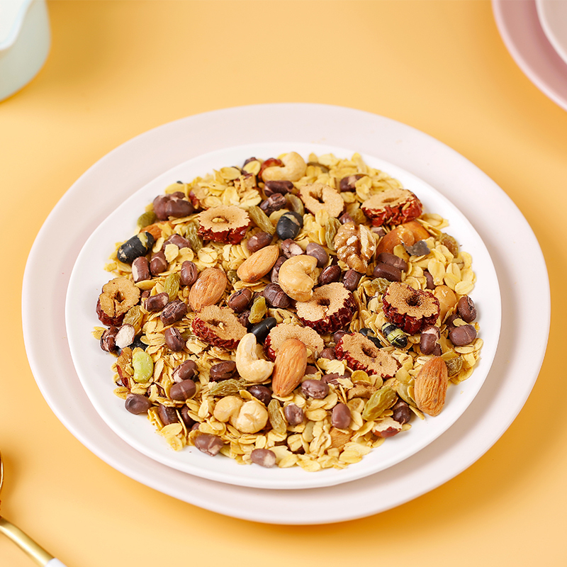 [刘涛同款]王饱饱元气弹燕麦片坚果水果谷物早餐代餐冲饮500g