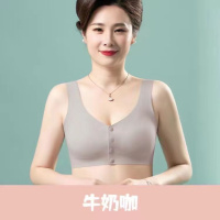 妈妈夏季冰丝内衣女聚拢防下垂上托文胸女士薄款中老年人胸罩