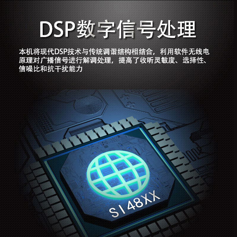 德生RP309+8G卡收音机全波段老人新款便携式复古老式怀旧半导体充电DSP插卡立体声无线蓝牙音箱U盘半导体广播老人FM