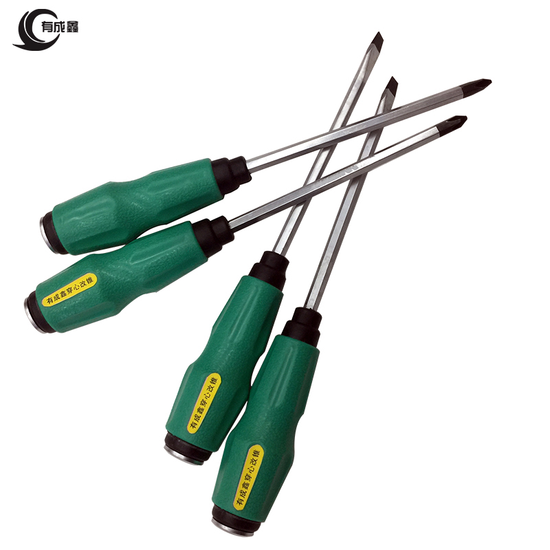 有成鑫 穿心改锥 改锥螺丝刀十一字带磁性 6*100mm/把