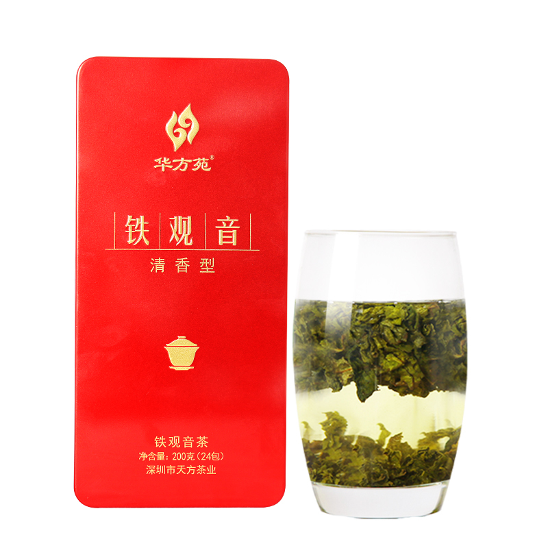 天方茶叶铁观音200g长条听装 清香型 铁观音乌龙茶 随手礼