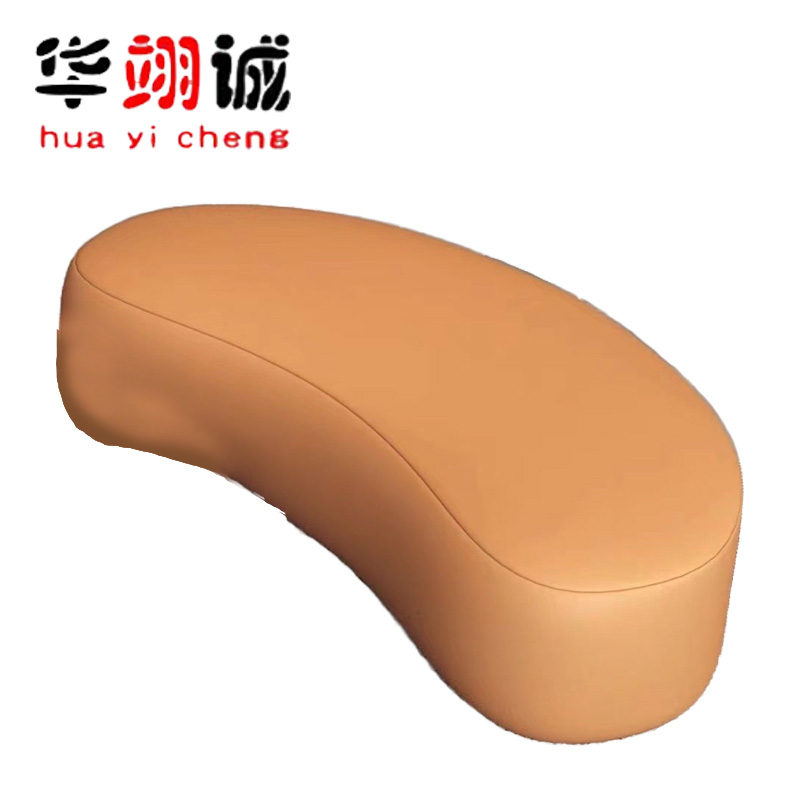 弧形沙发脚踏高级床边长条凳网红沙发简约轻奢腰果换鞋凳门口家用 皮墩云朵沙发 SHX-2660 个高清大图