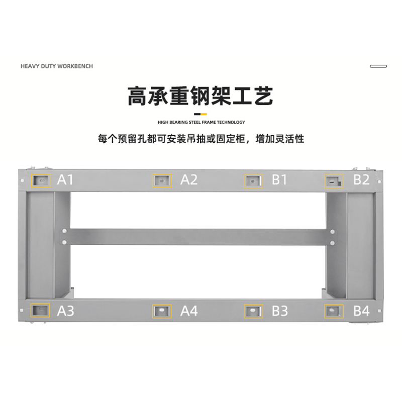 欣安顺 二抽工作台 1200*1000*750mm 张高清大图