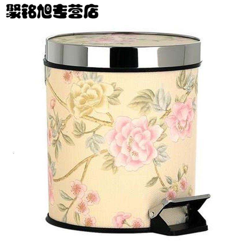 创意欧式家用垃圾桶 脚踏式客厅卧室厨房卫生间大号垃圾筒带盖多色多款生活日用家庭清洁清洁用品清洁工具垃圾桶