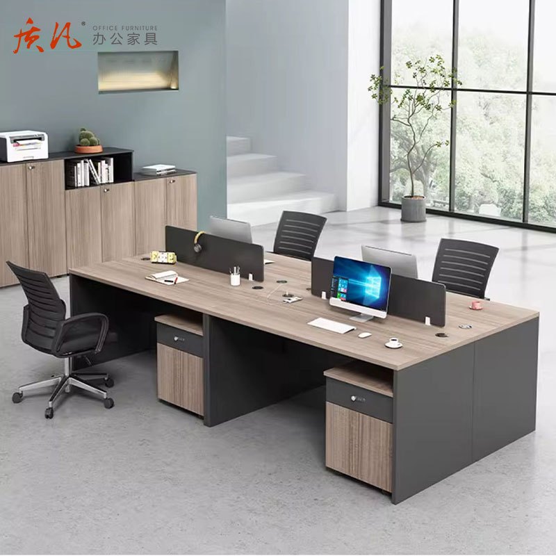 质凡 BGZ-Z01现代简约员工办公桌屏风卡位桌 1.2米单人位高清大图