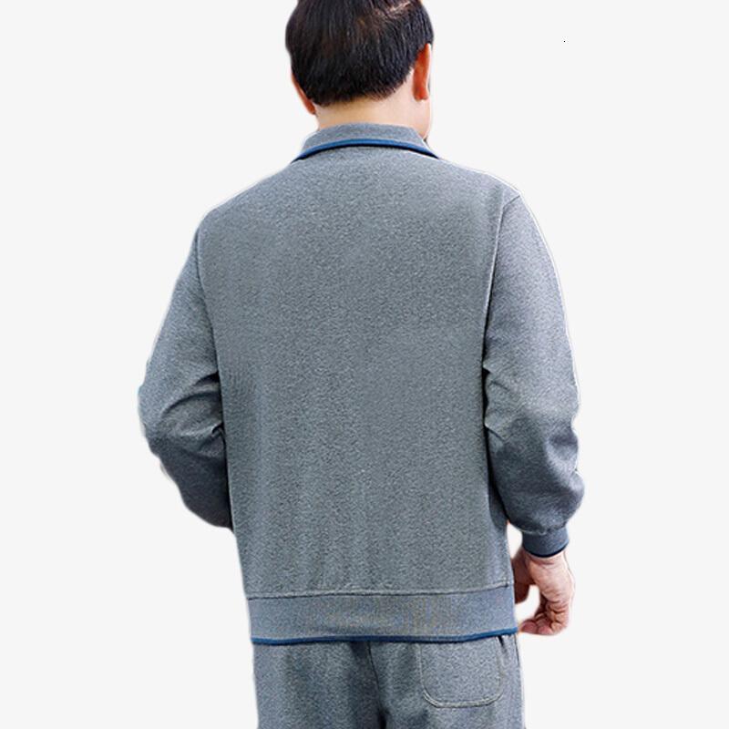 冬季男士卫衣运动装爸爸运动套装中年男子休闲商务衣