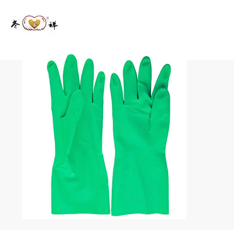 冬祥全胶皮耐酸丁腈手套一副高清大图