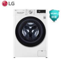 LG 新品10.5公斤FLW10G4W AI智慧变频直驱滚筒洗衣机1400转蒸汽洗PLUS除皱速净喷淋 奢华白