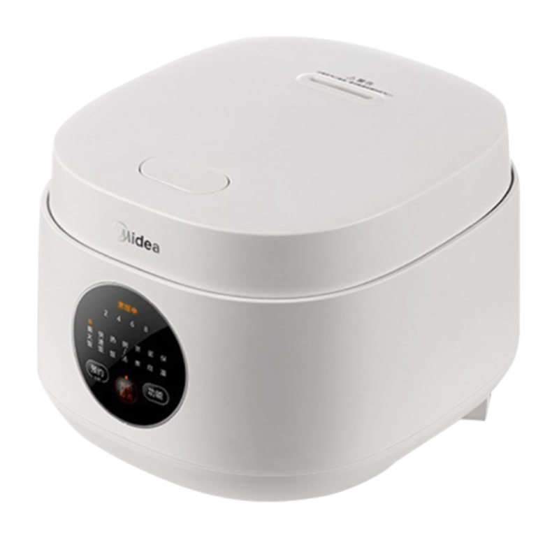 美的(Midea)电饭煲 家用3L方形智能可预约简约电饭锅2/3/4人煮饭锅MB-FB30M161 象牙白