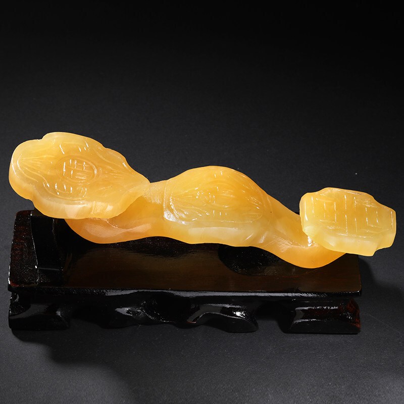 如意吉祥玉如意摆件阿富汗白玉玉家居客厅饰品吉祥物摆设