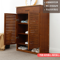 楠竹鞋柜多层储物柜简约现代多功能厅柜子大容量鞋架玄关柜_469