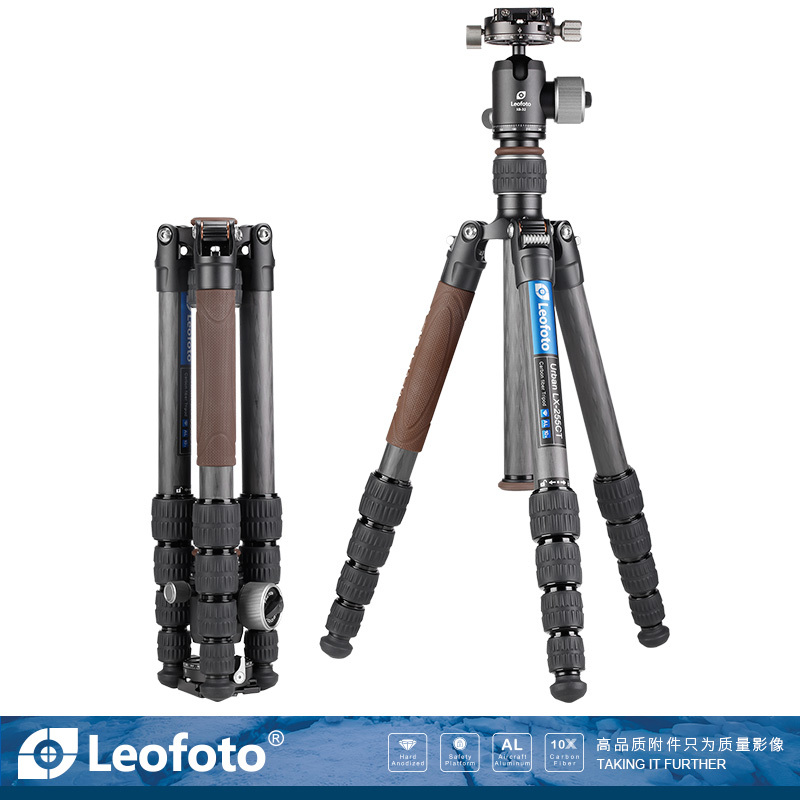 徕图/Leofoto LX-255CT+XB-32 城市穿梭微单单反摄影三脚架套装 便携反折轻便
