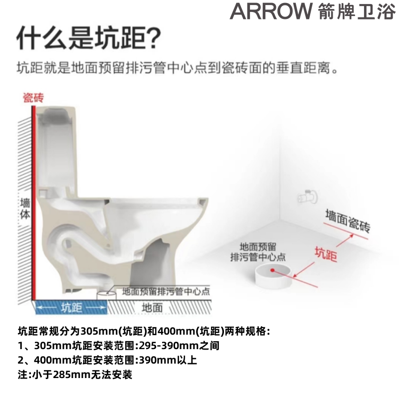 箭牌(ARROW)轻智能马桶下沉水箱无惧水压脚感翻盖翻圈灵动智慧冲坐便器AB1036(不含安装)400MM