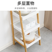 老竹匠 简易落地多层厨房置物架实木收纳架储物架微波炉架客厅卧室落地花架杂物架层架楠竹货物架仓储家用