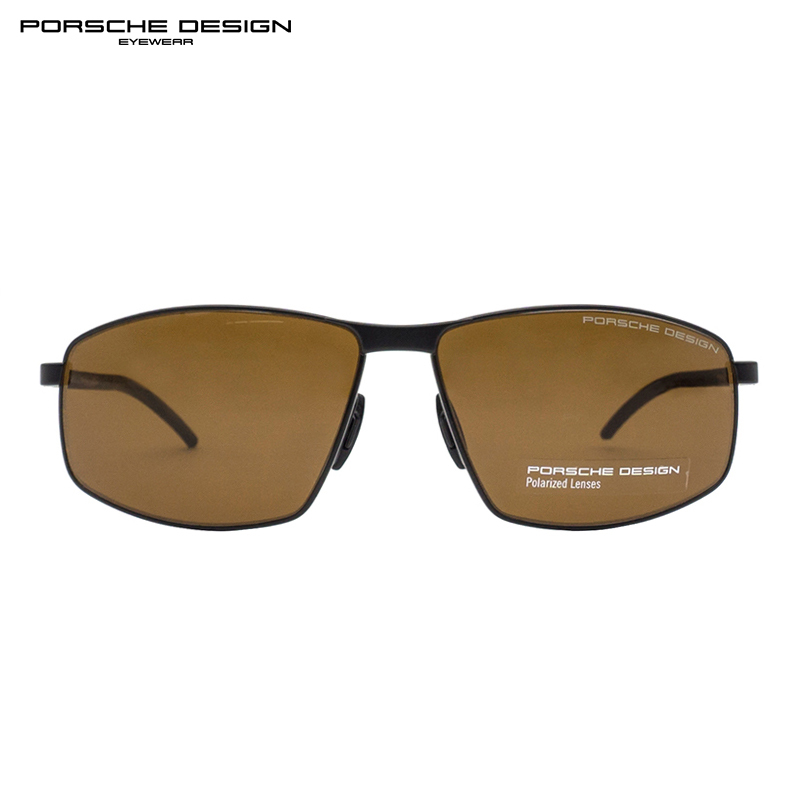 PORSCHE DESIGN保时捷太阳眼镜男款超轻时尚生物钢驾驶墨镜P8652 60mm