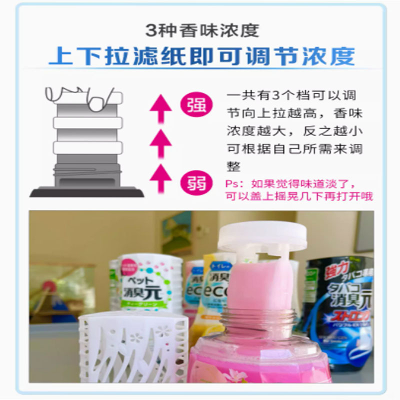 小林制药消臭元除臭空气清新剂厕所卫生间日本进口厨房用香薰芳香剂宠物茶香室内用400ml高清大图