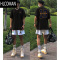 HLCOMAN美式潮牌创意数字10短袖T恤男夏炸街宽松小领口半袖嘻哈上衣