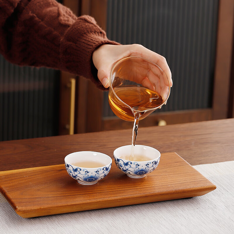 八方礼 八方礼茶具 青花缠枝连旅行茶具 BFL2024-6