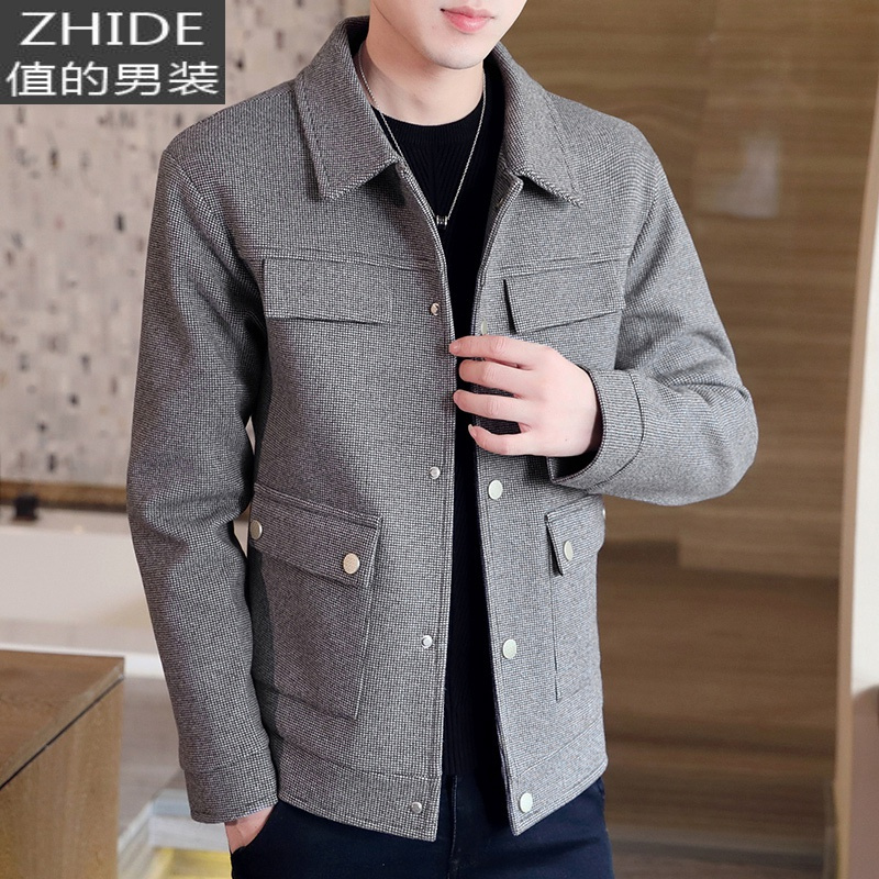 suntek外套男春秋季休闲潮流2020新款上衣服男士秋冬装帅气百搭翻领