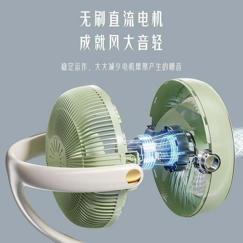 美的空气循环扇家用智能落地扇强力低音遥控宿舍卧室摇头电扇风扇GDG24FG