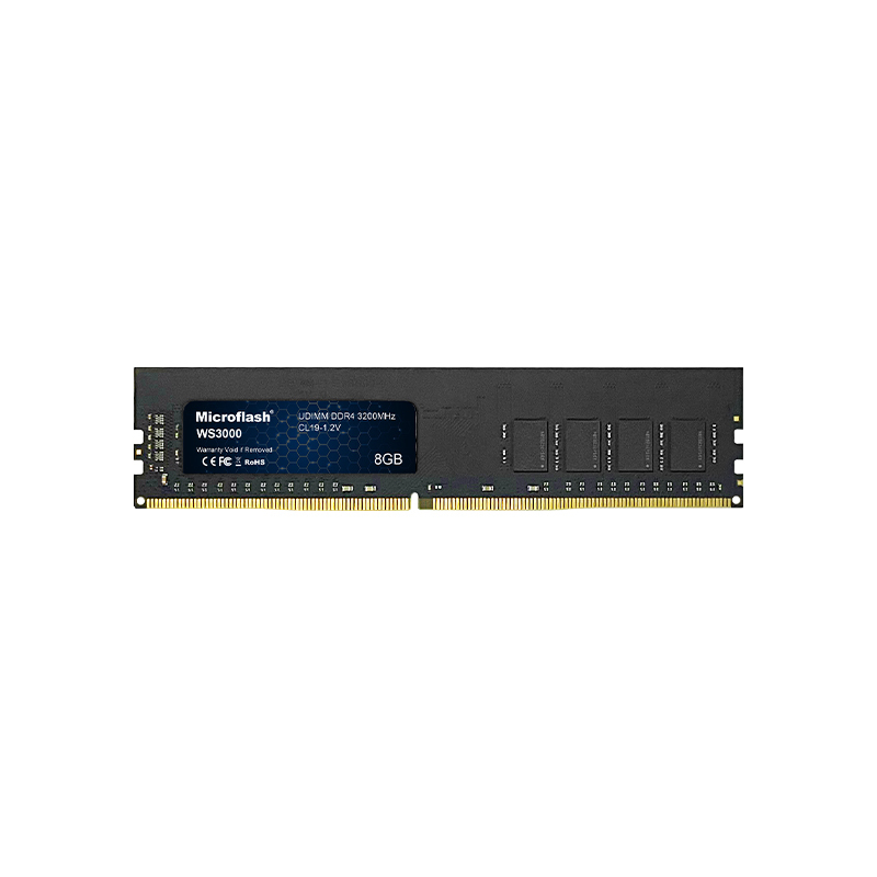 微闪(Microflash)WS3000-8G DDR4 台式机内存条3200Hz(计量单位:个)黑色