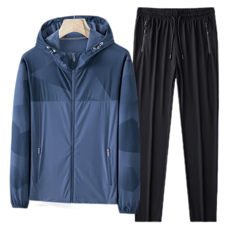 Tduo羽毛球长袖套装 E6 套 雾蓝 5XL