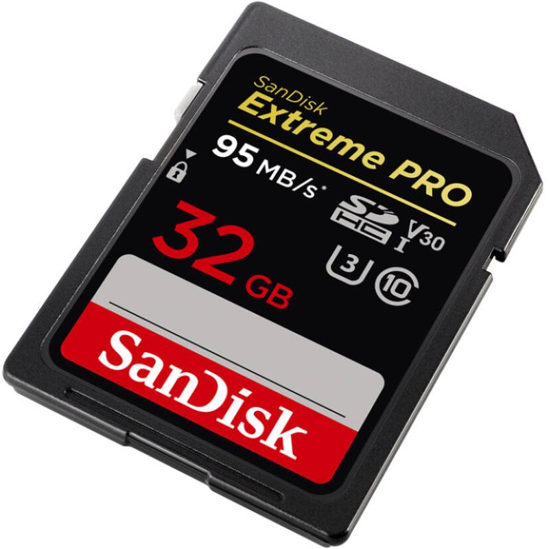 [免邮]闪迪(SANDISK)相机卡(32G)至尊超速SD卡读95M/S写90MB/s单反相机存储卡微单内存卡