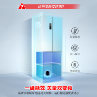 容声(Ronshen)319升法式多门四开门冰箱 母婴臻储 一级矢量双变频 风冷无霜变温 BCD-319WD11MP