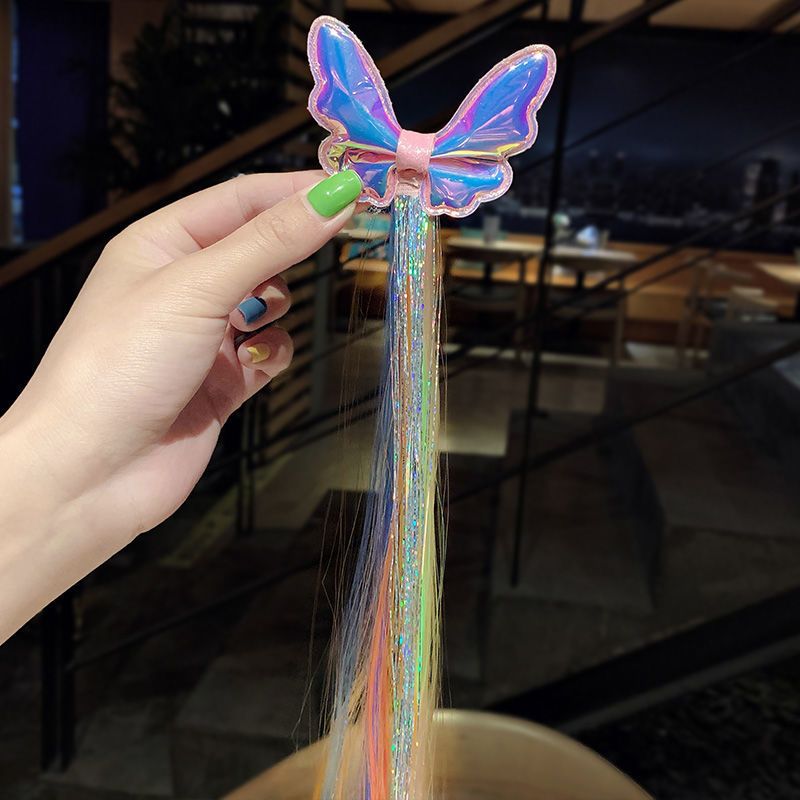 炫彩翅膀发夹儿童皇冠冰雪奇缘假发辫子公主发箍艾莎女王头饰女童爱莎