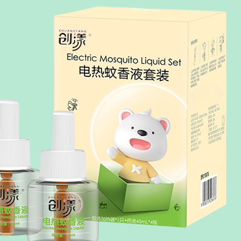 创漾(CHUANGYANG) CY1083 电热蚊香液套装无香型1器4液 5.00只/套(计价单位:套)高清大图