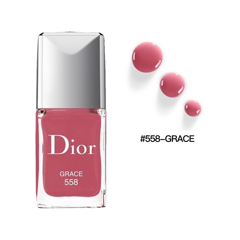 迪奥(Dior)指甲油炫亮持久滋养强韧打底显白美甲底油 558#玫瑰棕色高清大图