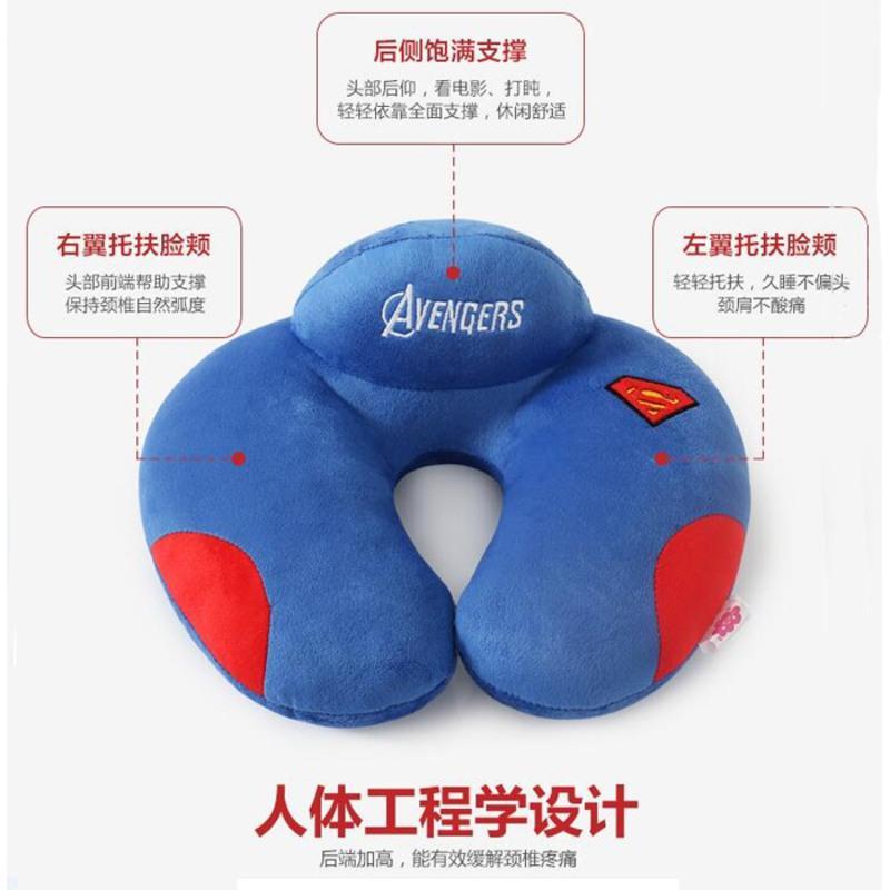 纯色u型枕【亏本不送礼颜色随机发】 u型枕头护颈枕护脖子可爱靠枕卡通飞机脖枕旅行枕午睡枕u形颈椎枕