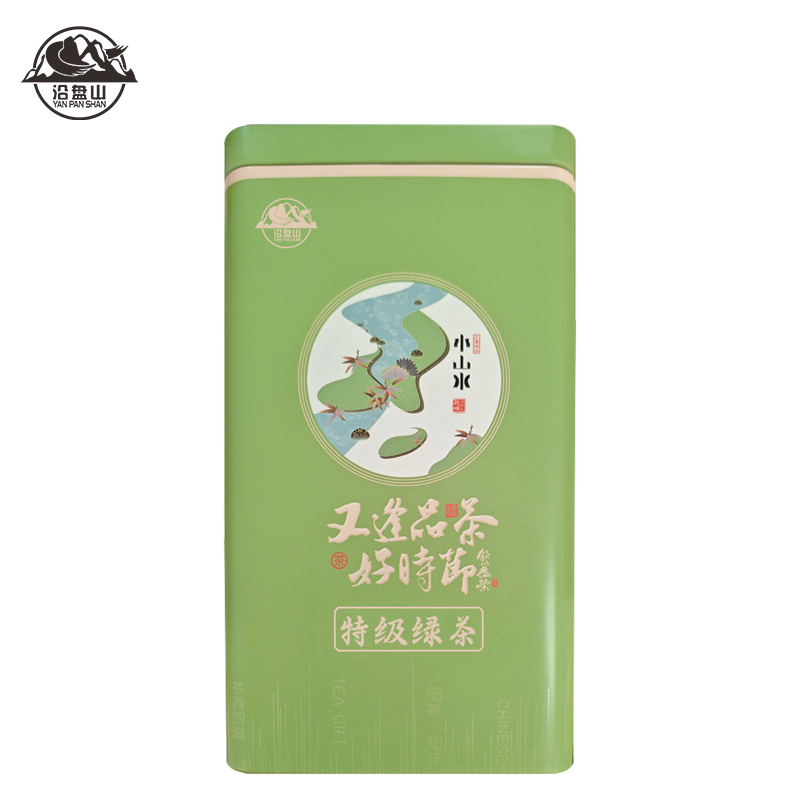 沿盘山 特级绿茶 250g 罐高清大图