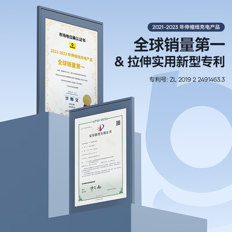 倍思 明镜系列2 随意拉伸一拖三快充数据线 (100W)CAMJ010201高清大图