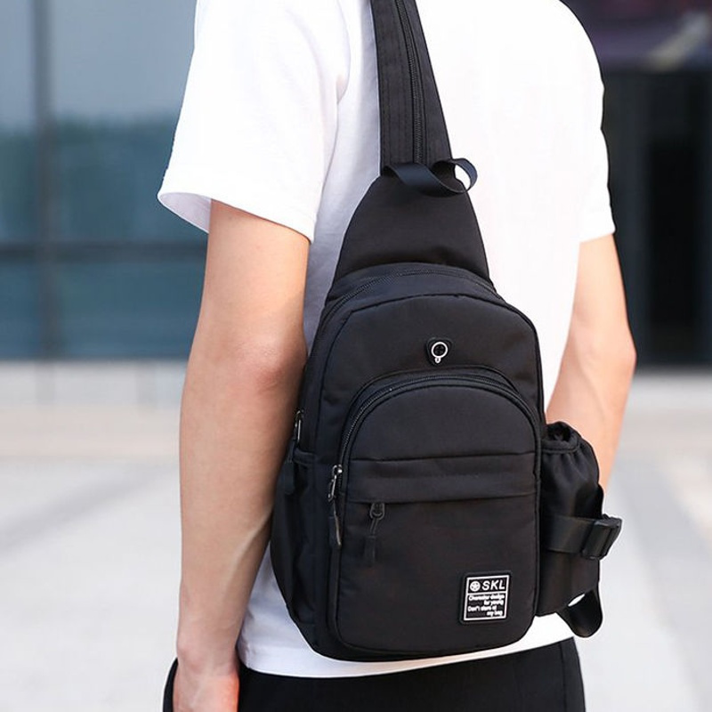 男士小背包韩版休闲多功能迷你双肩单肩斜挎胸包新款ipad情侣背包167