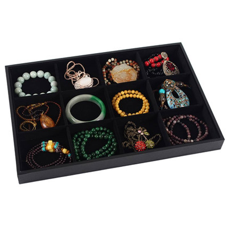家用简约戒指项链耳环收纳盒子珠宝展示道具饰品架佛珠手串盒子首饰收纳盒简约纳用品