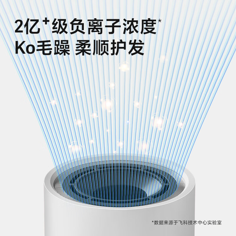 飞科(FLYCO)电吹风机家用静音负离子大功率不伤发高速吹风筒宿舍便携送女生礼物 FH6370-珍珠白高清大图