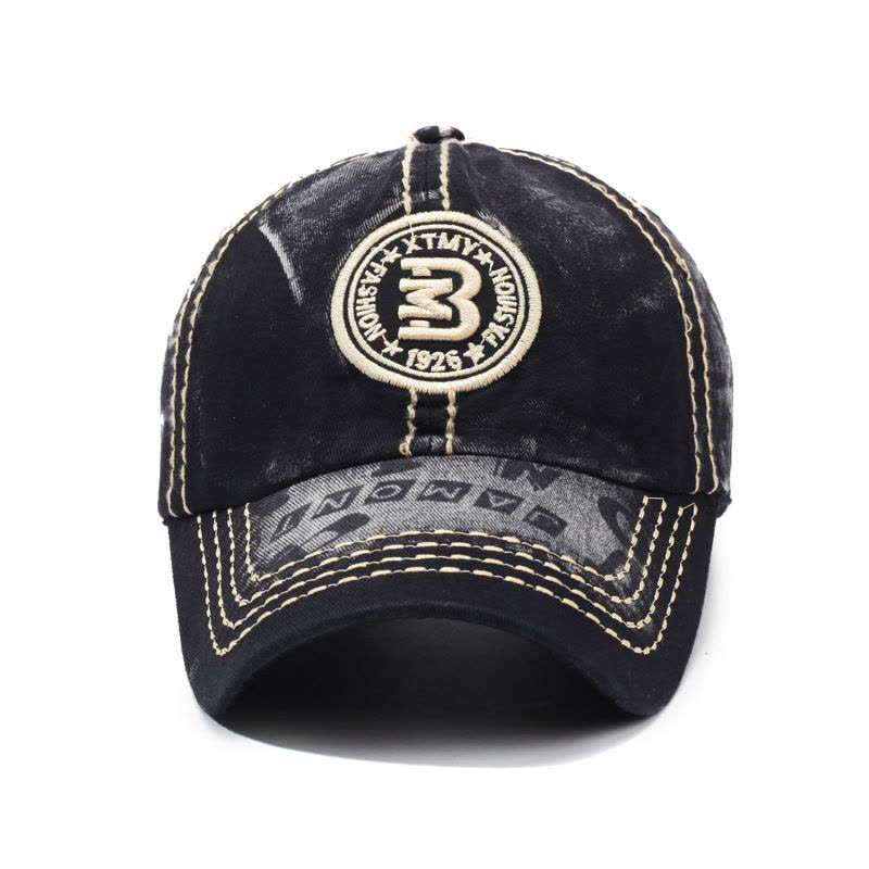 棒球帽春夏季男女户外运动遮阳防晒帽复古做旧水洗韩版遮阳棒球帽图片