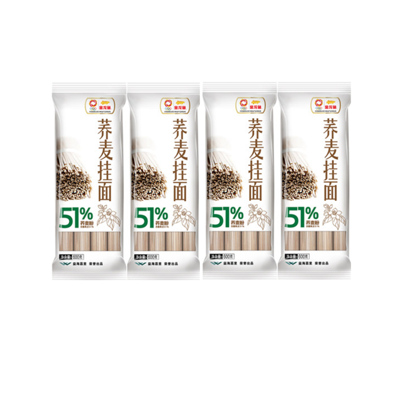 金龙鱼 51优荞麦挂面600g*4袋 新老包装随机发货