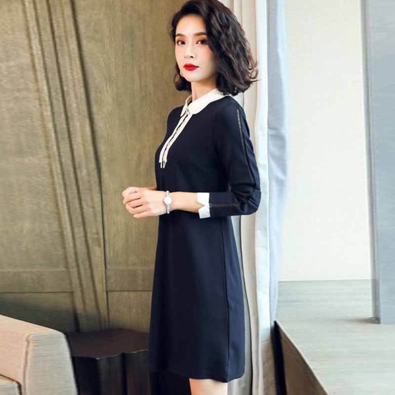 女装2018新款潮韩版欧货端庄大气欧美时尚回衣服品牌清仓连衣裙